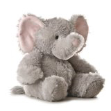 12 Inch Elephant Tubbie Wubbie Light Grey - By Aurora World