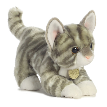 Miyoni Tots Grey Tabby Kitten Plush Aurora World