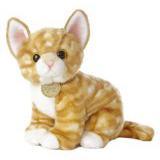 10 Inch Miyoni Tots Orange Tabby Kitten Plush - By Aurora World